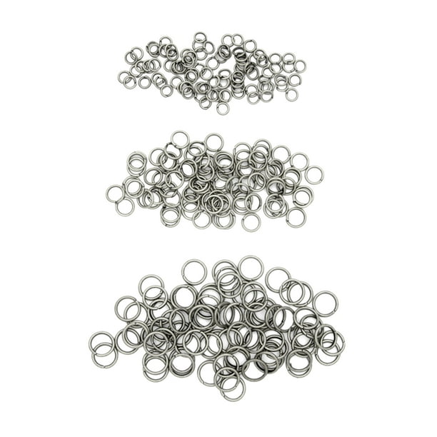 500 pièces Open Jump Rings for jewelry making, 4 mm, argent K2E4 2X